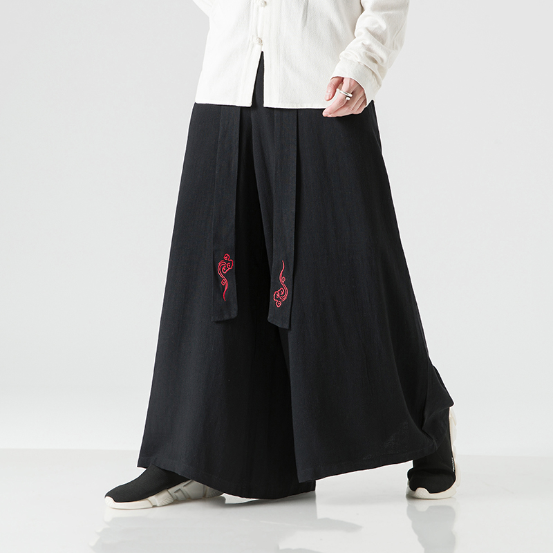 Kimono Yukata Cotton - الرجال بنطال ذو قصة أرجل واسعة