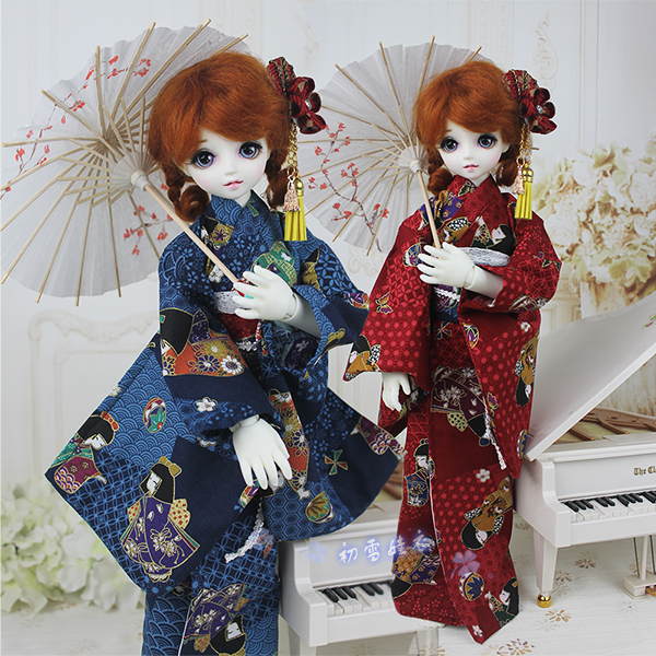 Japanese Girl Lifestyle - 1/6 1/4 1/3 BJD ثوب الكيمونو