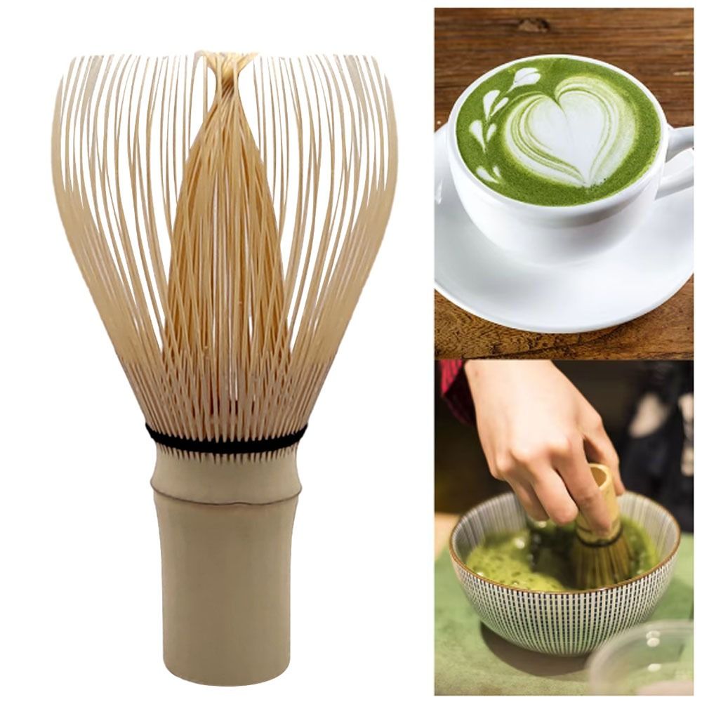 Bamboo Whisk Chasen - مضرب ماتشا من الخيزران متعدد الاستخدامات،