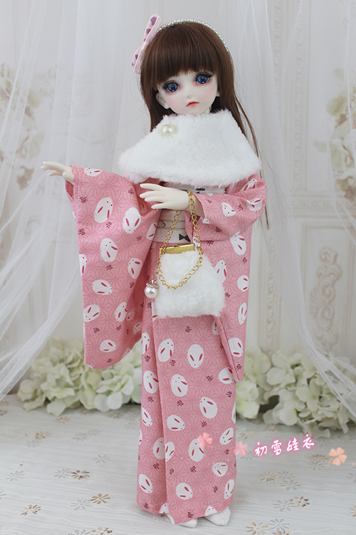 Japanese Girl Lifestyle - 1/6 1/4 1/3 BJD ثوب الكيمونو