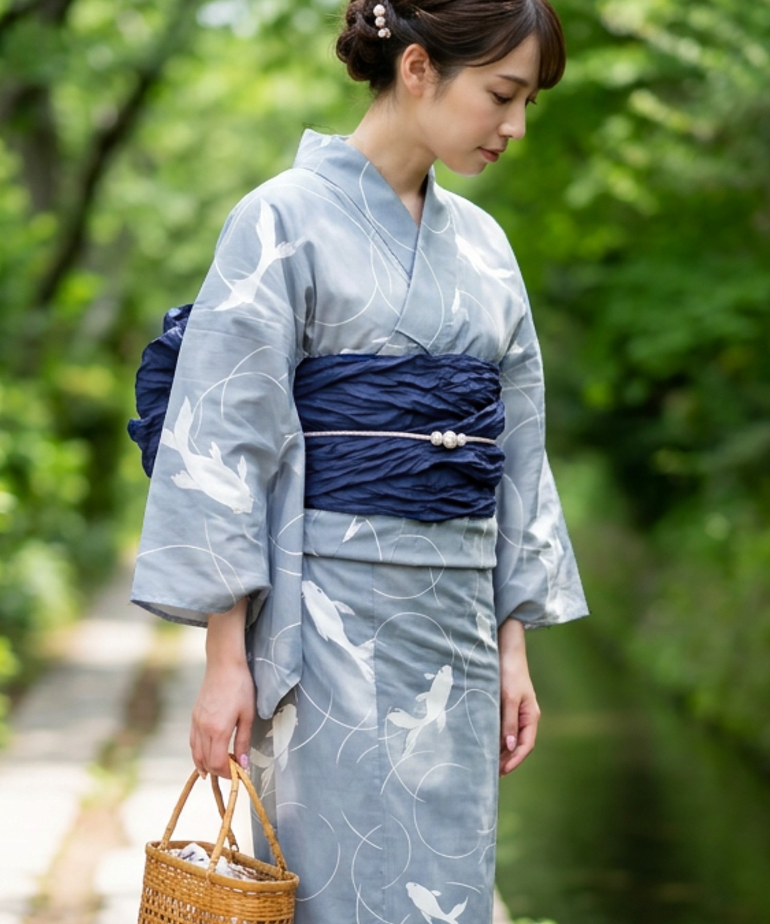 Kimono Yukata Cotton - فستان يوكاتا كيمونو تقليدي للفتيات من