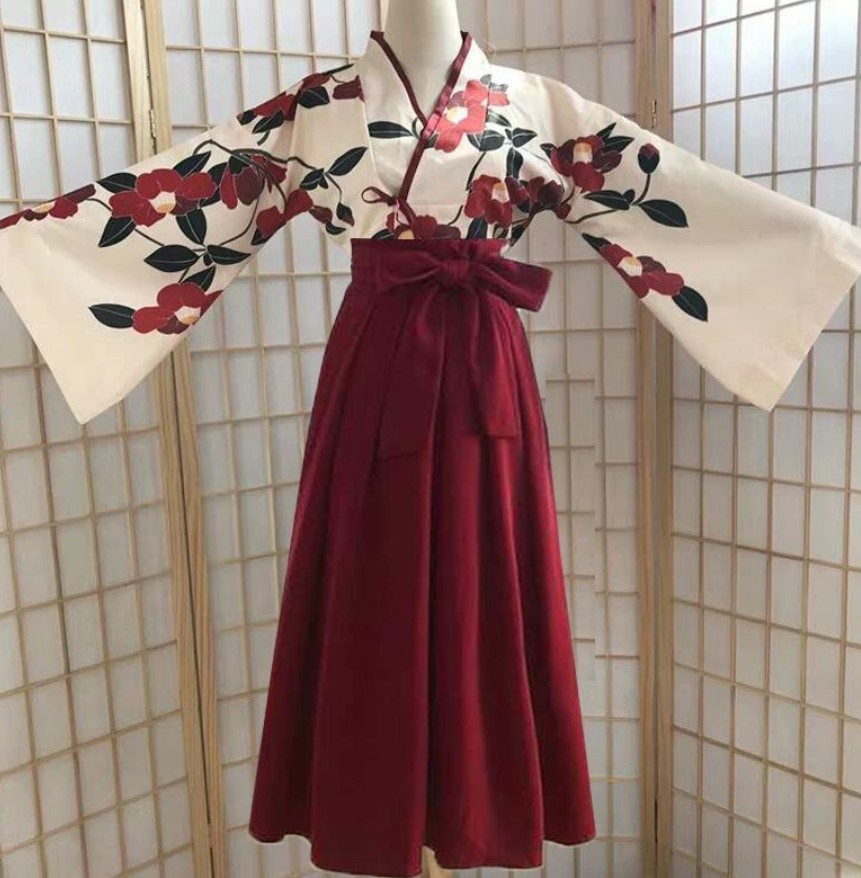 فستان عتيق مطبوع عليه زهور للن - مراجعة Kimono Yukata Cotton وسعره