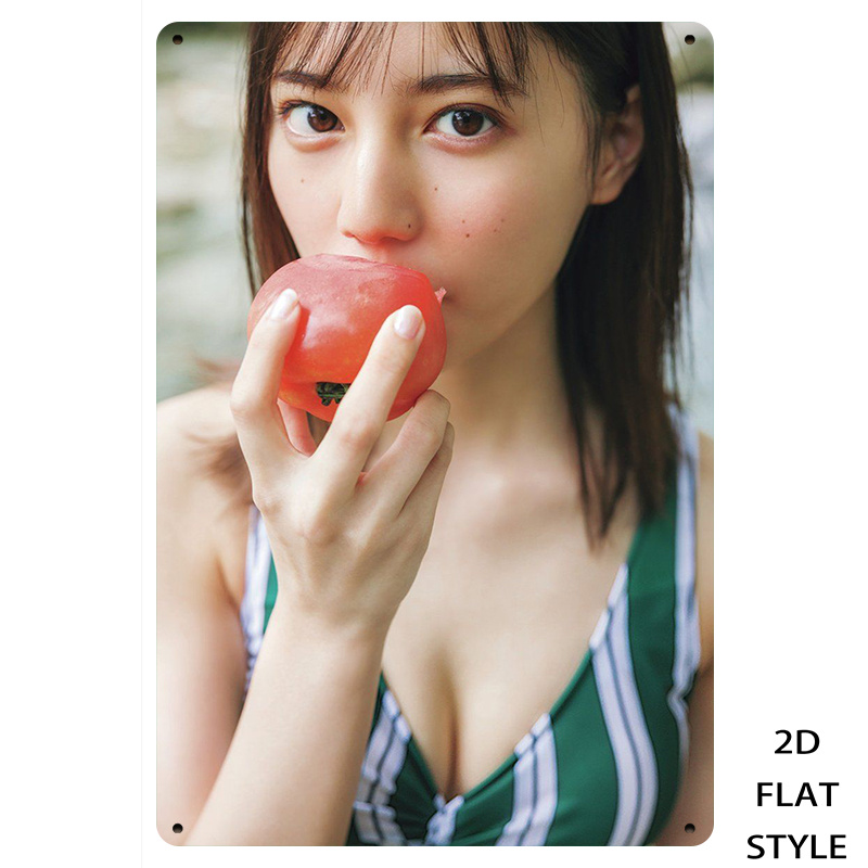لوحة معدنية عتيقة، فتاة ياباني - مراجعة Japanese Girl Lifestyle وسعره