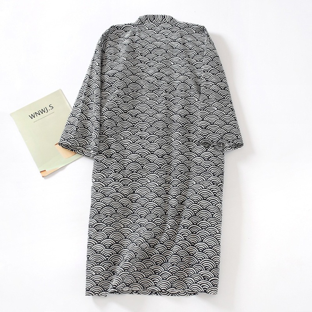 ملابس نوم رجالية بياقة على شكل - مراجعة Kimono Yukata Cotton وسعره